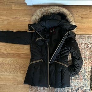 Andrew Marc puffer with fur collar